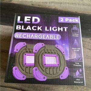 LED Black Light Rechargeable 2 Pack - Purple